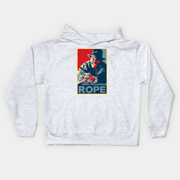 Indiana Jones - Rope Kids Hoodie by adammcdaniel